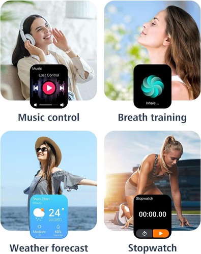 Smartwatch Fitnesstracker Herzfrequenz-/Schlafmonitor für Google Pixel 6 / Pixel 7 - Bild 27 von 79