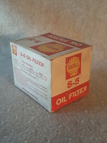 Vintage SHELL Oil Company Engine Oil Filter S-5 unused new old stock - Picture 5 of 12