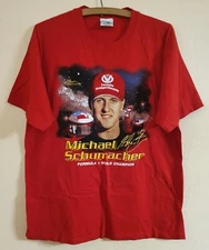 Michael Schumacher F1 World Champion Racing Tour 2000 Ferrari T-Shirt Vintage XL