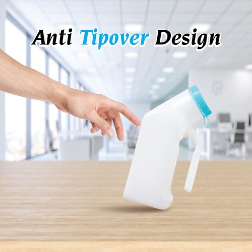 Portable Urinals for Men and Elderly 1000ml Urine Jar Spill Proof, Plastic, U... - Picture 4 of 7