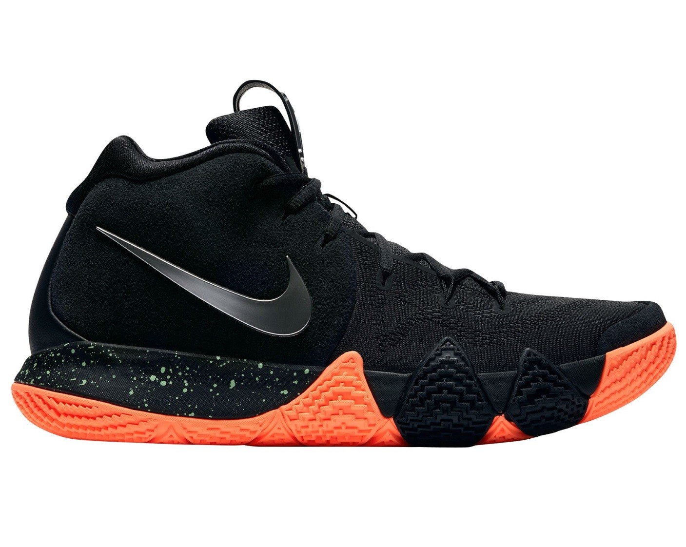 Nike Kyrie 4 Mens 943806-010 Black Silver Orange Basketball Shoes Size 8 Nike Kyrie 4 Mens 943806-010 Black Silver Orange Basketball Shoes Size 8