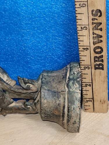 Antiq Suppanahong Mythical Bird Phoenix Statue Thai Bronze 8.5"x 4.5"x 7".OBO - Picture 9 of 24