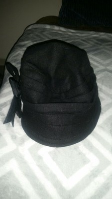 black paperboy hat