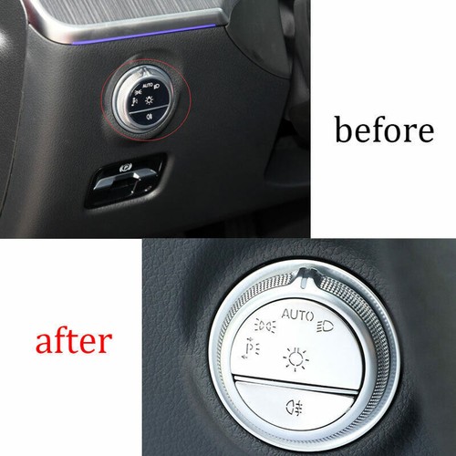 For Benz C-Class W206 22-23 Silver Aluminum Function Control Button Button Trim - Picture 3 of 6