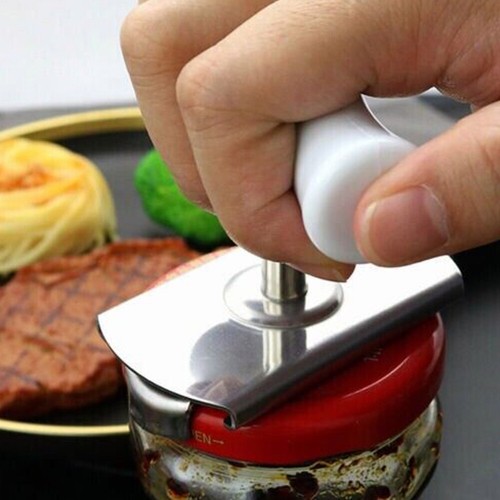 US 1-2 Pc Adjustable Jar Bottle Opener Multifunctional Stainless Steel Grip Tool - Picture 10 of 20