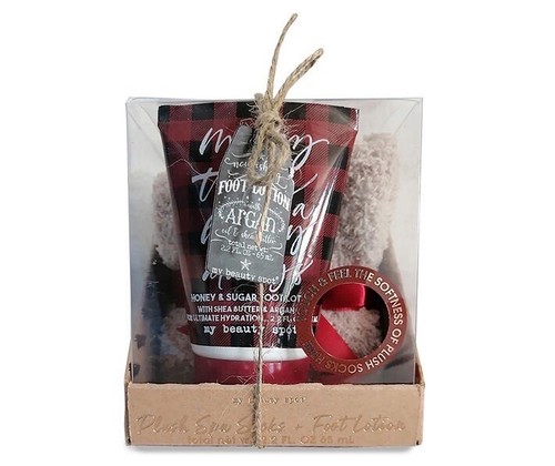"Merry" Spa Socks & Foot Lotion Gift Set - Imagen 1 de 3