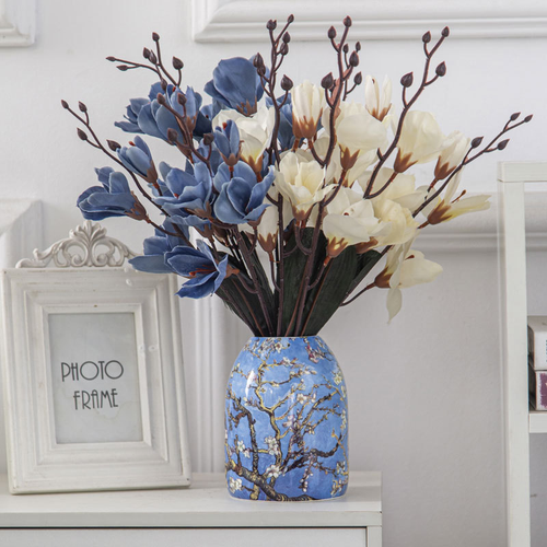 Van Gogh Apricot Tree Bone China Vase Restaurant Living Room Home Decorative - Picture 6 of 6