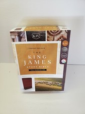 The King James Study Bible, Imitation Leather, Burgundy by Thomas Thomas...