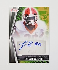 Latavious Brini ROOKIE AUTO Black Parallel BLUE INK 2022 Sage #A-LB (RC)