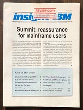 1991 Insight IBM Newsletter - Lot of 1 October