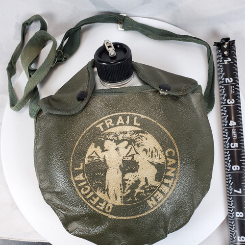 Boyscouts of America Official Trail Canteen 8" Vintage 1970's VERY RARE Vinyl - Picture 1 of 8