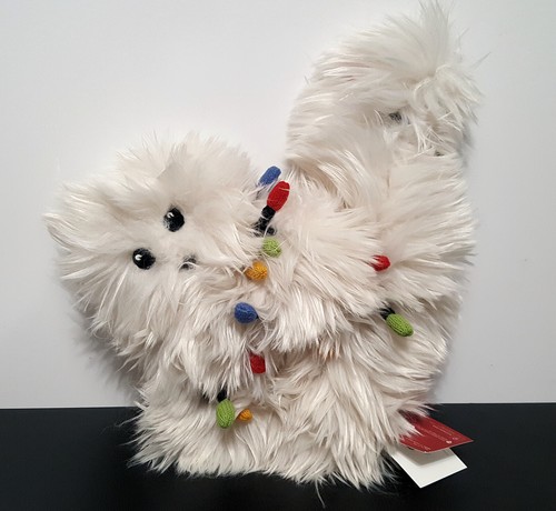 Pottery Barn National Lampoons Christmas Vacation Cat Pillow 16" H NWT Holiday  - Picture 2 of 9