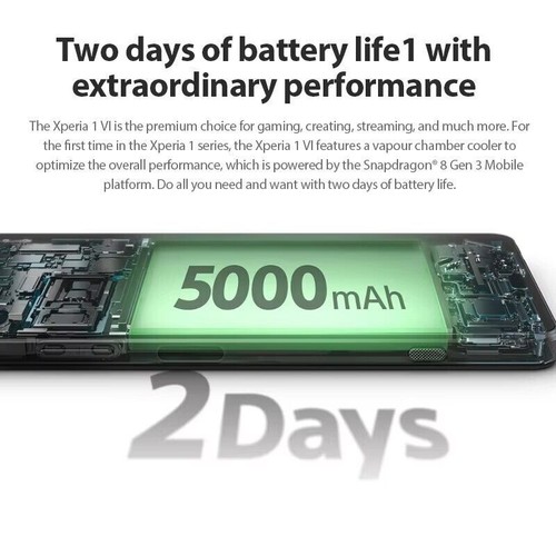 Global Version Sony Xperia 1 VI 5G Dual SIM 120Hz Snapdragon 8 Gen 3 NFC 5000mAh - Zdjęcie 5 z 15