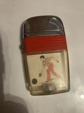Vintage SCRIPTO VU-LIGHTER "BOWLING" / Complete, Clean