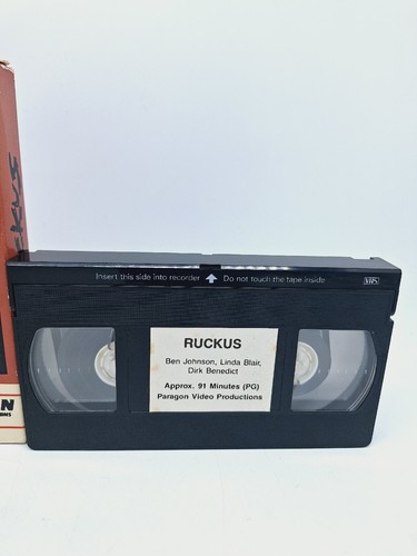 Ruckus Movie (VHS 1984) Paragon Video Linda Blair Horror FREE SHIPPING - Picture 3 of 5