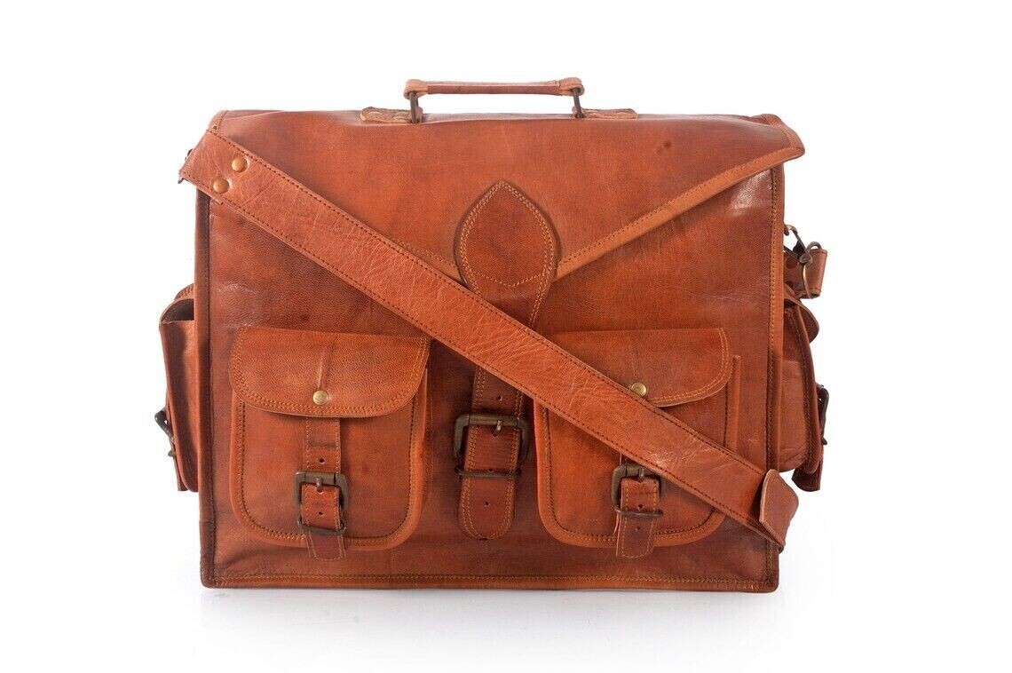 バッグ OUAT 25SS OFFICE BAG BROWN LEATHER Men's Real Vintage Leather 25