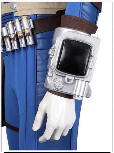 Fallout Hank Halloween Costume Outfit Cosplay Man Jumpsuit Suit Party Props Set - Picture 12 of 28