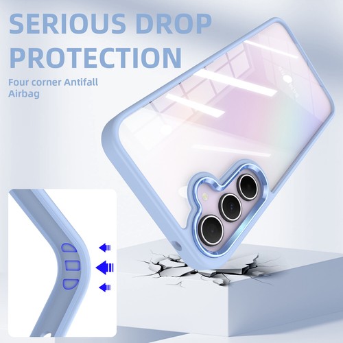 Funda transparente a prueba de golpes para Samsung Galaxy A35 5G + Protector de vidrio templado - Imagen 27 de 50