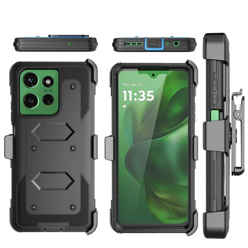 For Motorola Moto G Power 5G 2025 Case Built-in Screen Protector Belt Clip Cover - Picture 11 of 35
