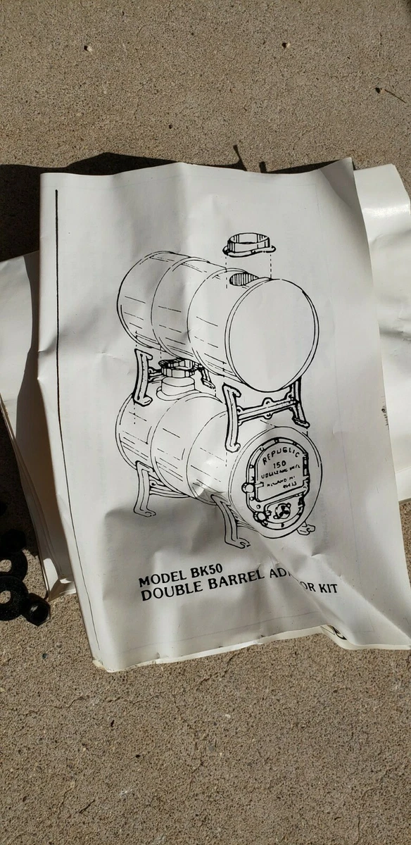 2) Cast Iron Double Barrel Adapter Kit for Second Barrel BK50E -Priority  Ship! | eBay