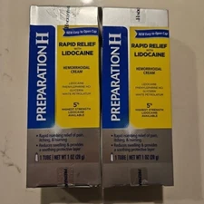 Preparation H Rapid Relief Hemorrhoidal Cream 1oz Tube X2 Exp 05/2026+