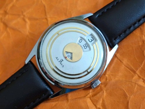 ALPHA SWISS aka BENRUS DIALORAMA JUMP HOUR DIGITAL WATCH 1957 - Picture 3 of 9