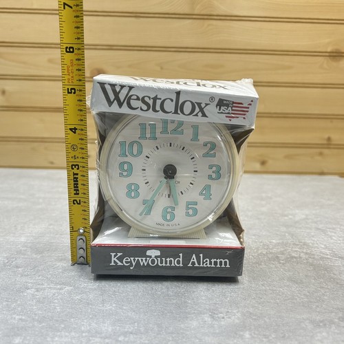 Vintage Westclox EZ Read Luminous Alarm Clock Wind Up Model 15136 NEW - Picture 11 of 12