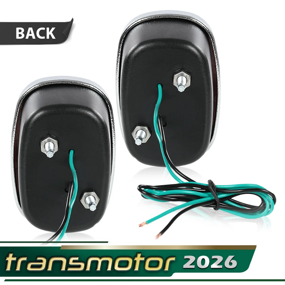 Fit For 40-53 Chevy First Series Pickup Truck Rear Tail Lamp Lights LH&RH Side - Image 3 of 4