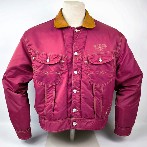 Replay Jacke Blue Jeans INC. weinrot Gr. L (XL) vintage 1990`s - Bild 7 von 12