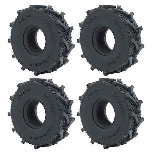 Soft Rubber Mud Terrain 1.0" Wheel Tires for 1/24 RC Crawler Axial SCX24 Tyre - Picture 4 of 18