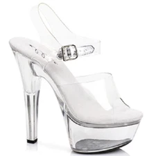 Ellie Shoes Brook 6" Sandal Pump High Heels Platforms Costume Shoes 601-BROOK