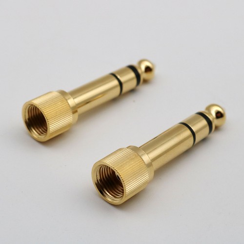 6.35mm Stereo Male to 3.5mm Female Jack Headphone Earphone Audio Adapter w/Screw - Picture 10 of 11
