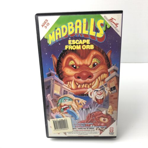 Madballs Vintage VHS Tape Escape From ORB 1986 - Picture 2 of 3