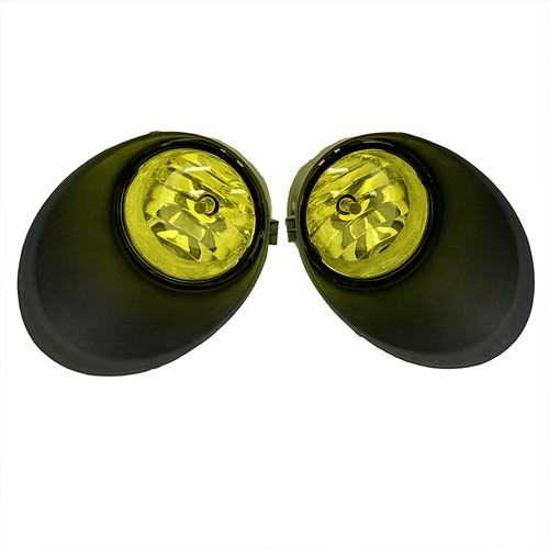Pair Fit Toyota Tundra 2007-2013 Bumper Yellow Lens Fog Lights Lamps w/Cover Set - Picture 2 of 9