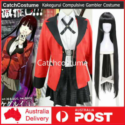 Kakegurui Compulsive Gambler Yumeko Jabami Cosplay Costume High School Uniform