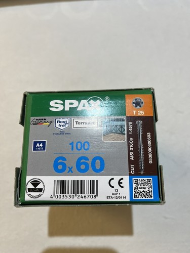 Zylinderkopfschraube SPAX® A4 , Fixiergewinde T-STAR Plus Ø 6x60 mm 70 Stück - Bild 1 von 5