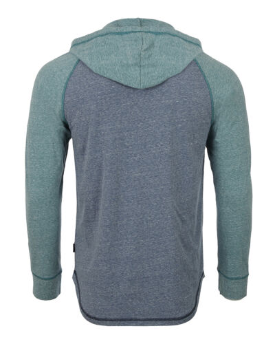 ZIMEGO Mens Long Sleeve Hoodie - Contrast Sleeve Lightweight Hooded Pullover - Picture 13 of 18
