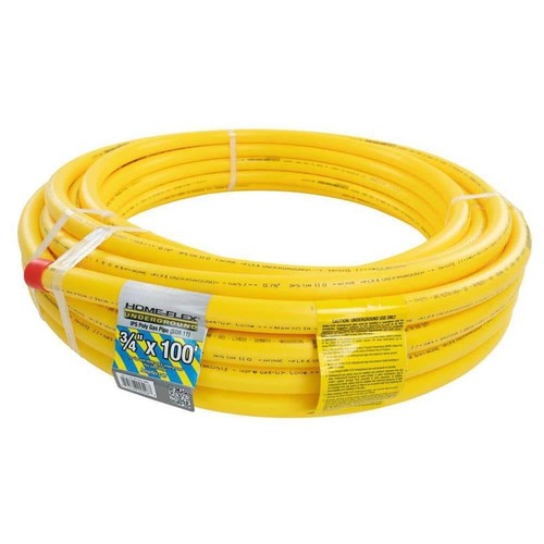 HOME-FLEX Gas Pipe Underground Polyethylene 3/4" IPS x 100 Ft. DR 11 Yellow - Picture 2 of 6