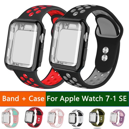 iWatch Strap + Case Cover Screen Protector For Apple Watch 8 7 6 SE 5
