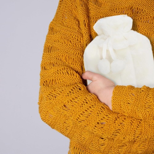 Keplin 2L Accogliente Borraccia Acqua Calda con Coperchio in Peluche Allevia Dolori e Dolori Corpo - Foto 32 di 66