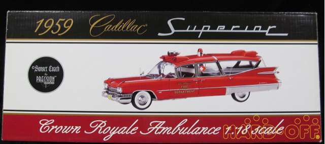 PRECSION minicar 1 18 scale 1959 Cadillac crown RA PRECSION minicar 1 18 scale 1959 Cadillac crown RA