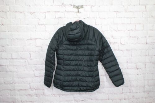 LL Bean Women's Bean's Down Hooded Jacket Black Size M - Picture 6 of 10