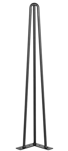 Hairpin Table Legs 22"Black Set of 4 Desk Legs 880lbs Load Capacity Each 220lbs - Picture 9 of 9