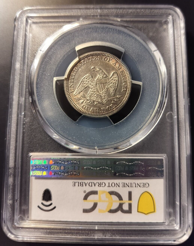 1862 Seated Liberty QUARTER *PCGS AU* RARE Civil War Issue *FAST FREE SHIPPING! - Picture 3 of 4