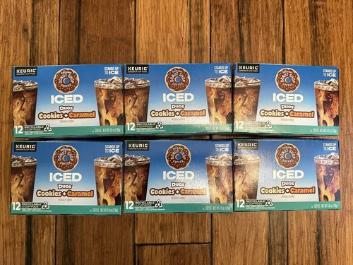 The Original Donut Shop, Duos Cookies+Caramel Iced K-Cup Coffee Pods, 72 Count
