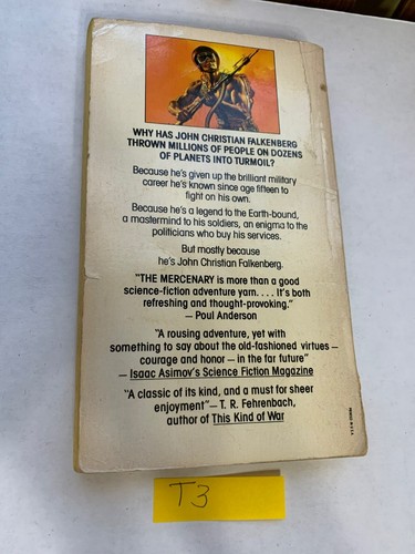 The Mercenary Jerry Pournelle Vintage Tapa blanda 1977 T3 - Imagen 2 de 2
