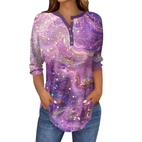 Women's Shirts Breathable Summer Plus Size Dressy Trendy Tops - Picture 14 of 24