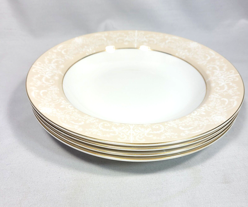 Wedgwood Ralph Lauren Bone China Meredith 9" Rim Soup Bowl England Set of 4 NWT - Picture 12 of 12
