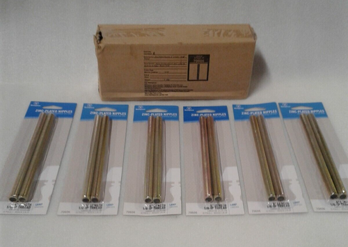 9 Boxes of Westinghouse 70606 Zinc-Plated Nipples 6" (Qty. 108 Nipples) - New - Picture 2 of 9