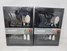 Two Berndorf Fischbesteck Royal Solitude Flatware Sets - (24 Pieces Total) New